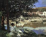 Claude Monet River Scene at Bennecourt oil painting